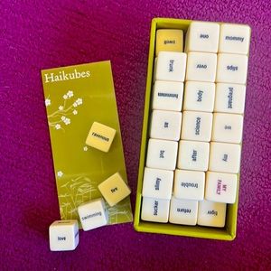 Haikubes dice poetry game
